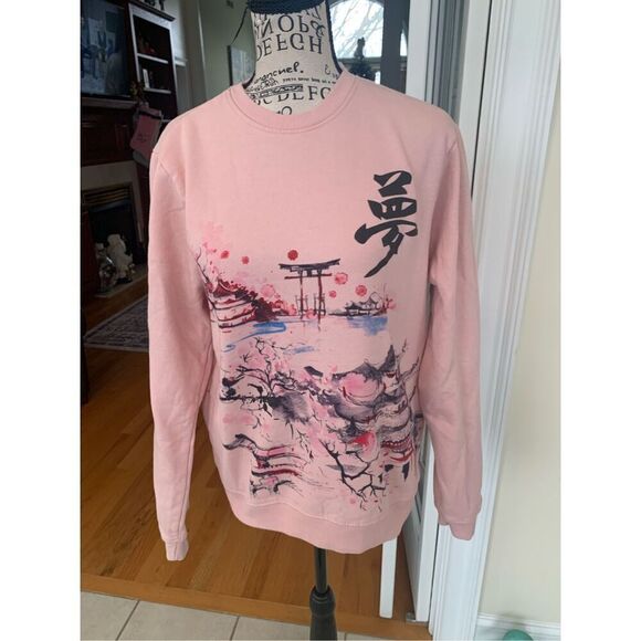 Blind Rooster Size S Streetwear Pink Sweatshirt - Picture 6 of 8